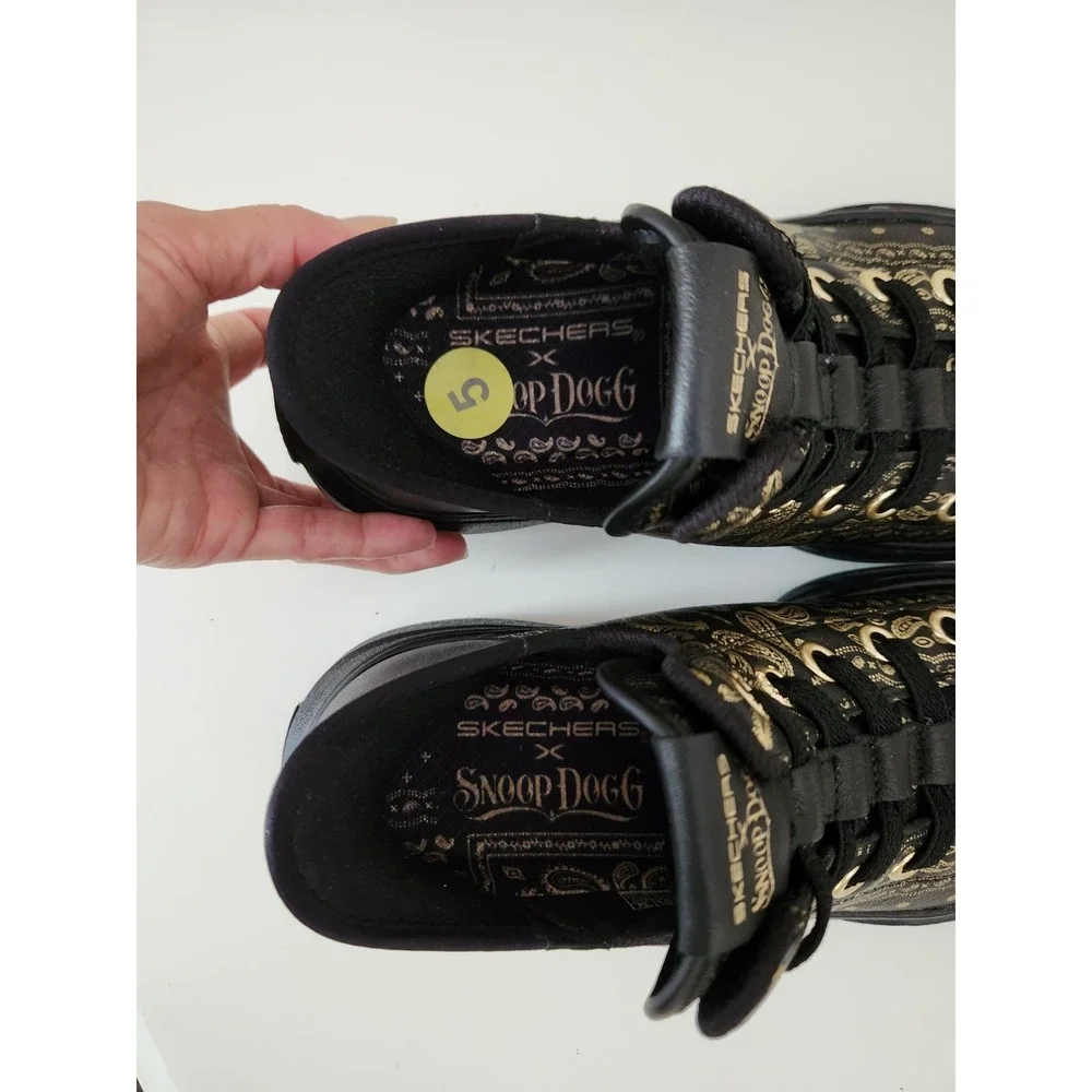 Skechers Premium Slip-ins Snoop Dogg One Double G Mens Black Sneakers Shoes Sz 5